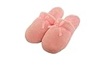 Ladies’ Plush Velour House Slippers with Soft Memory Foam Insole & Rubber Sole Satin Bow Slip On Clog
