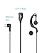 XFox 2Pin Advanced G Shape Clip-Ear PTT Headset Earpiece Mic for Motorola 2 Way Radios GP88S GP300 GP68 GP2000 GP88 GP3188 CP040 CP1200 A8 A6 A10 A12 Walkie Talkies
