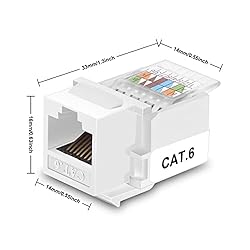 iGreely RJ45 Keystone Jack - 10Pack RJ45 CAT6/CAT5e