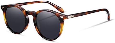 Vintage Round Sunglasses Women Polarized Lens Adjustable Acetate Retro Brand Designer Sunglasses for Women Men