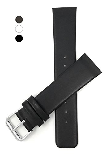 Genuine Skagen 18mm Leather Watch Strap, Black