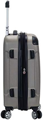 Rockland London Hardside Spinner Wheel Luggage, Silver, 3-Piece Set (20/24/28) 2 Rockland London Hardside Spinner Wheel Luggage, Silver, 3-Piece Set (20/24/28)