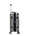 Rockland London Hardside Expandable Luggage with Spinner Wheels, Silver, 28-24-20-Inch