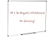 Magnetic White Board 36x48 Premium Dry Erase Vertical/Horizontal Mount Whiteboard w/Marker Tray