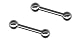 Pair of 18 gauge Straight Barbells-Basic Stainless Steel 316L-Cartilage Barbell Earrings