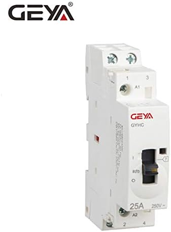 Jamas GYHC Modular Contactor 2P 16A 20A 25A 2NO or 2NC 220V Manual Control Household Contactor Din Rail Type