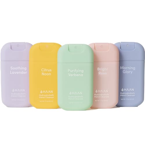 HAAN Hydrating Hand Cleansing Sprays with Aloe Vera - Hydrating Cleansers for F…