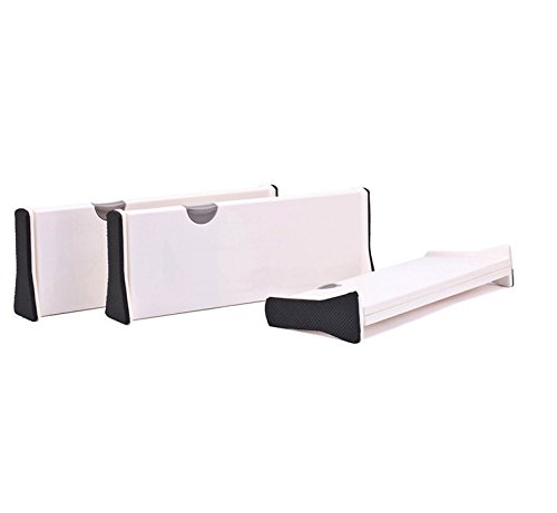 Adjustable Expandable Drawer Dividers White Small 11 17 3