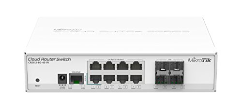 Mikrotik crs112-8g-4s-in 8 port gigabit cloud router sw…