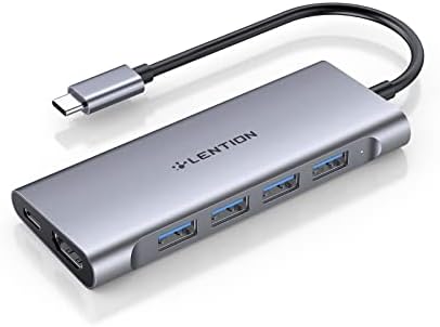 LENTION USB C Hub Multiport with 4K HDMI, 100W PD, USB Type