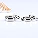 TIGRADE 2mm 4mm 6mm 8mm 10mm Titanium Ring Plain Dome High Polished Wedding Band Comfort Fit Size 3-15,2mm,Size 7