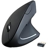 Sharkk Wireless Mouse Ergonomic Mouse 2.4G Vertical Mouse High Precision Optical Mice with 5 Buttons