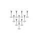 Ruifan 10PCS 16G Clear UV Flexible Acrylic 2mm Clear CZ Gem Labret Monroe Lip Ring/Tragus/Helix/Cartilage Earring Stud Barbell,8mm Bar Length Body Piercing Jewelry