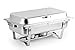 8 Qt Hinged Chafing Dish Foldable Frame Buffet Chafer Stainless Steel Food Warmer And Chefs Apron