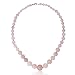 Gem Stone King 10MM Simulated Rose Quartz Round Bead Necklace Bracelet and Earrings Set 20 Inch