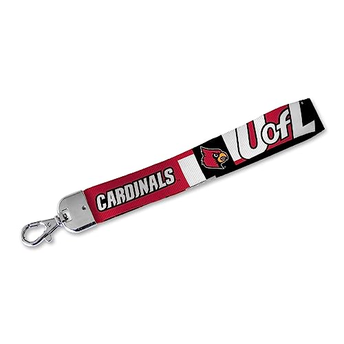 Rico Industries NCAA Louisville Cardinals Wrist Lanyard Key Chain, Cute Wristle…