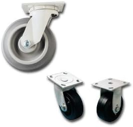 Fairbanks, Polyolefin, Swivel, Hn22-6-Pdr, Wheel Size: 6 X 2", Cap. (Lbs.): 750, O.A. Hgt.: 7.25", N22-6-Pdr