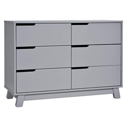 Babyletto Hudson 6-Drawer Assembled Double Dresser, Grey