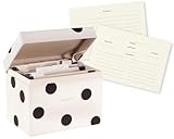 Kate Spade New York Recipe Box with 40 Double Sided