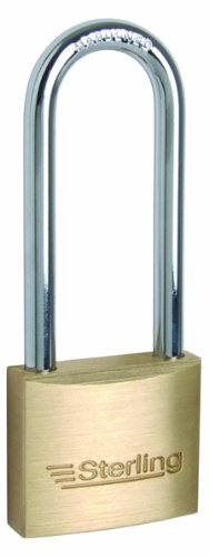 Sterling BPL242 40mm - Long Shackle Double Locking Brass Padlock with Long Shackle — image 1