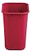 Rubbermaid Commercial Medium Wastebasket, 28 Quart - Red, 2018374