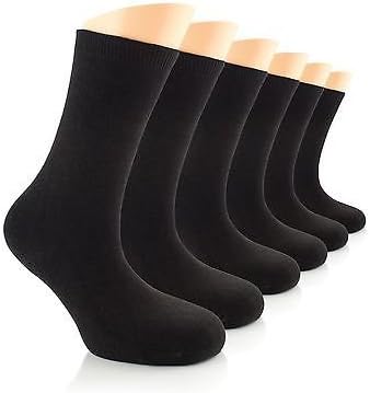 LAETAN (European Product) Elite Women’s Business Casual Bamboo Socks, Crew Size, SHOE SIZE : 6-9