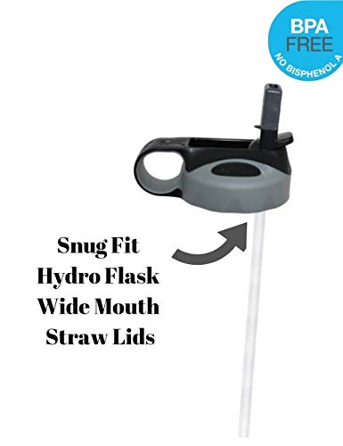 Bonison Straws Replacement for Hydro Flask Wide Mouth Bottle Straw Lid, Set of 5 Straws and 5 Pipe Cleaner Brushes, BPA-Free. (5 Pack Straws + Brushes) - Thumbnail 4