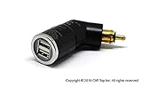 Motorcycle DIN Hella Socket Dual USB Charger for Phone / GPS SatNav
