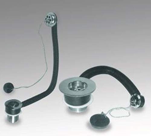 Macdee Chrome Sink Waste with Overflow WS051SS