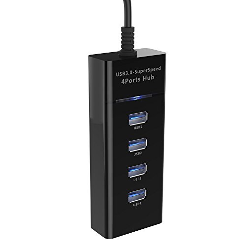 SUNKY PS4 / PS4 Slim / PS4 Pro USB Hub, 4Port USB 3.0 Hub High Speed