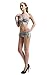 NYC-Fashion Bikini Crystal Charm Crossover Harness Waist Belly Body Chain Necklace (Gold)