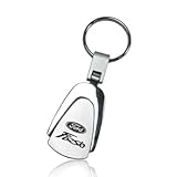 Ford Fiesta Chrome Metal Tear Drop Key Chain