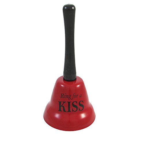 Valentine's Day Gift 'Ring for a Kiss' Call Bell - Adult Novelty Party Toys and Gift (Red)
