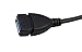 Right Angle USB 3.0 Extension Cable - 90-Degree USB A Male to Female, Short 8-Inch, Black