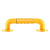 FSLJH Yellow Stainless Steel Non-Slip Shower Armrest, Shower Tray, Barrier-Free Advanced Balance Handle, Night Vision Function, Multi-Size Optional (Size : 88cm)