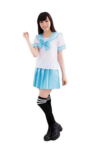 Anime Japanese School Uniform Dress Set Cosplay Costume Anime Girl Lady Lolita