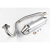 TUNERBITS Stainless Muffler Exhaust for Kawasaki KLX 110 KLX110L DRZ110, ME-001