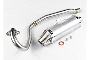 TUNERBITS Stainless Muffler Exhaust for Kawasaki KLX 110 KLX110L DRZ110, ME-001