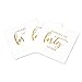 Andaz Press 5 Inch Cheers to 40 Funny Quotes Cocktail Napkins, Gold Foil, Bulk 50-Pack Count 3-Ply Disposable Funny Beverage Napkins for 40th Anniversary