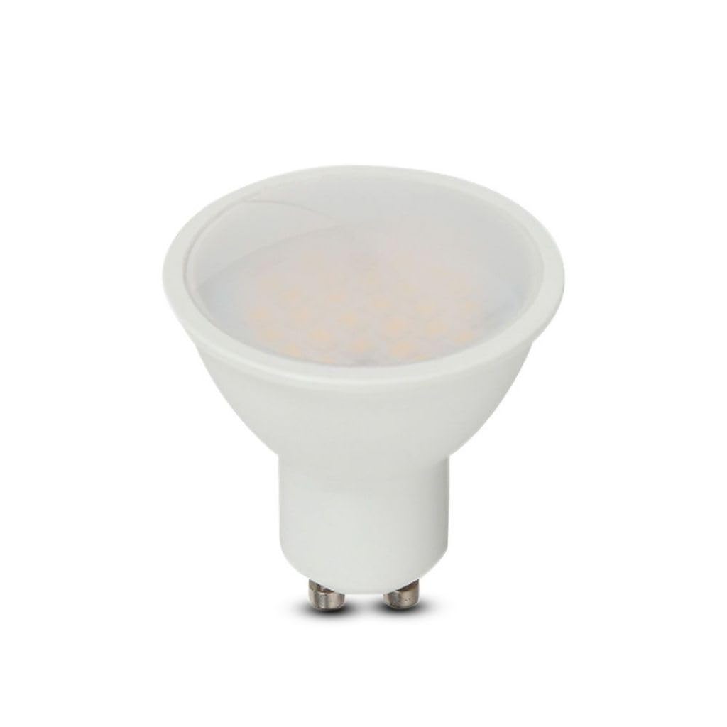 V-TAC LED Spotlight GU10 Samsung Chip, 3000 K, 400 lm, 5 Watt, A+, Plastic, White, One Size
