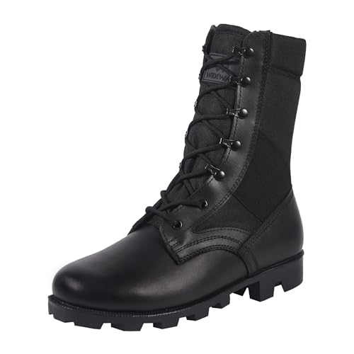 WIDEWAY Men and Women Jungle Boots Black Military
