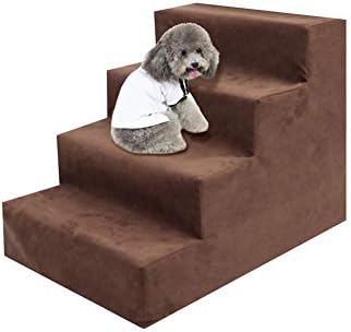 Pultus - Pet Stairs - Pet Bed Ladder - Dog Stairs Pet Climbing Sponge Stairs Small Dog Sofa Bed Ladder.