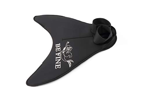 DYCH Mermaid Monofin for Swimming,Mermaid Tail Swim Fins for Kids and Adult(Black) (S-Child Size) - Thumbnail 2