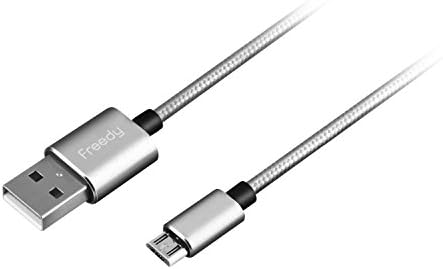 FREEDY Micro USB cable(5pin) 3.3Ft (Silver)