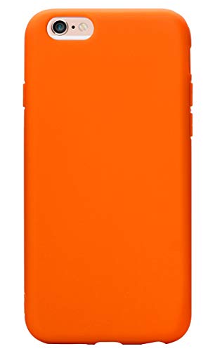 MUNDULEA Compatible iPhone 6 /iPhone 6s Case,Flexible TPU Full Matte Cover Case Compatible iPhone 6/iPhone 6s (Orange)
