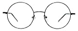 Small Metal Round Readers - Reading eyeglasses ( unisex ) Black by Tinetto