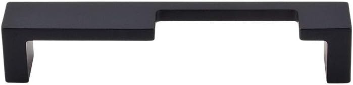 Sanctuary II Modern Metro Notch 5" Center Bar Pull Finish: Black