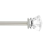 Diamond in Silver, Curtain Rod by Sheffield Home, 36 to 66-Inch