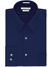 Van Heusen Men's Dress Shirt Regular Fit Poplin Solid