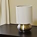 Light Accents Touch Table Lamp - Lamps for Bedrooms Bedside Set with Fabric Shades and 3-Stage Touch Dimmer Switch Brushed Nickel Finish
